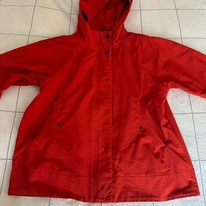 Everlane red raincoat